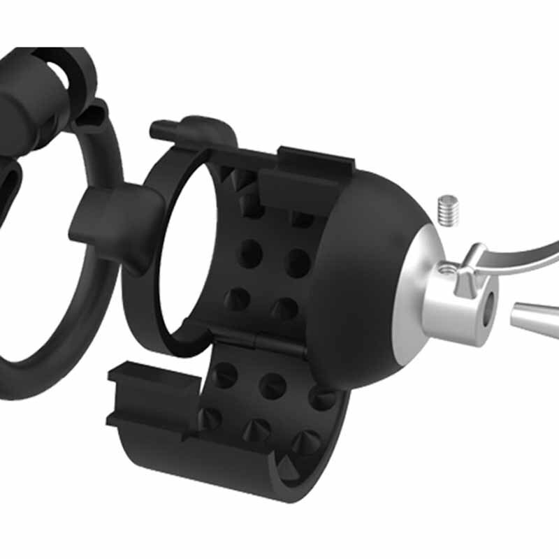 Male Chastity Cage Restraint Metal Tube Binding Anti-off Ring Abstinence Device gallery
