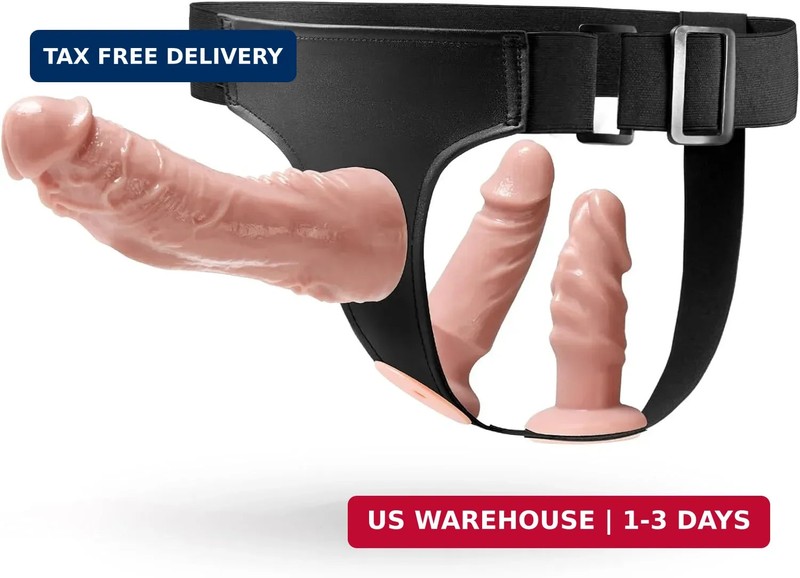 Strap on Dildo Adult Toys – UTIMI Strapon 3 Removable Realistic Silicone Dildos
