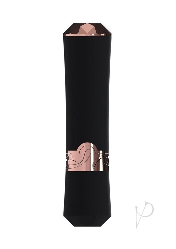 Loveline Dahlia 10 Function Silicone Lipstick Vibrator - Black/Red gallery