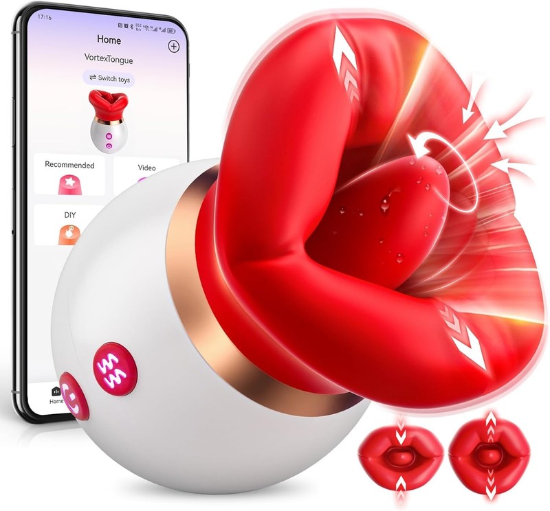 Vibrator Adult Sex Toys for Women – 4IN1 Mouth Sucking Vibrator Rose Sex Toy-R