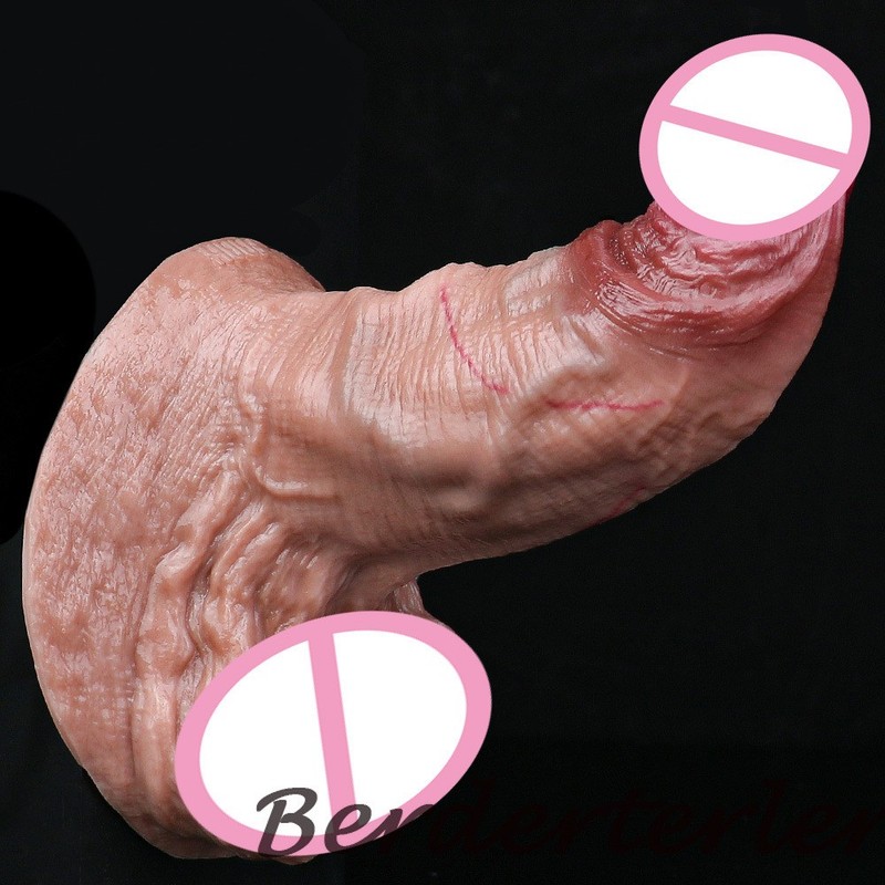 Lifelike Ejaculation Realistic Dildo Dual-layer Silicone Squirting with Sucker gallery