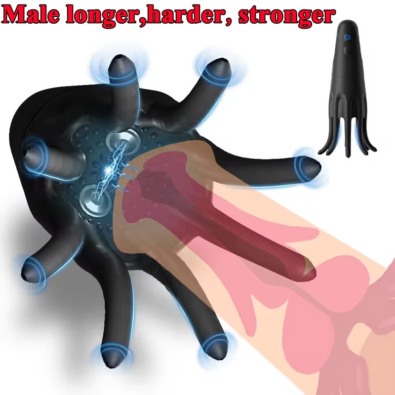 Male Penis Training Vibrator Glans Stimulator Blowjob Sex Toy Ejaculation Delay