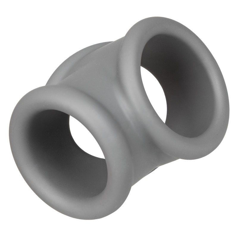 CalExotics Alpha Liquid Silicone Precision Penis and Ball Cock Ring Gray gallery