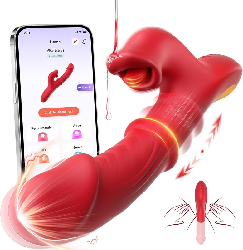 Rabbit Tapping Vibrator Flapping G-Spot Dildo Anus Massager Sex Toys for Women