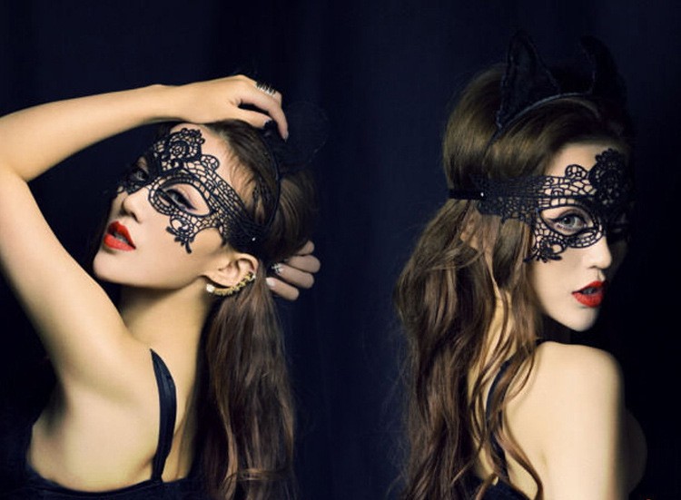 1pc Black Lace Mask Sexy Masquerade Eye Face Eyemask Women Party Halloween Hot gallery