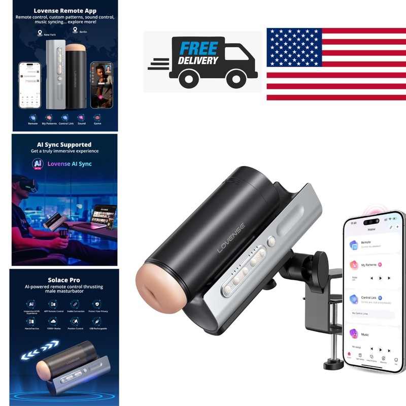Immersive AI Sync Male Masturbator with Remote Control for Interactive Pleasure