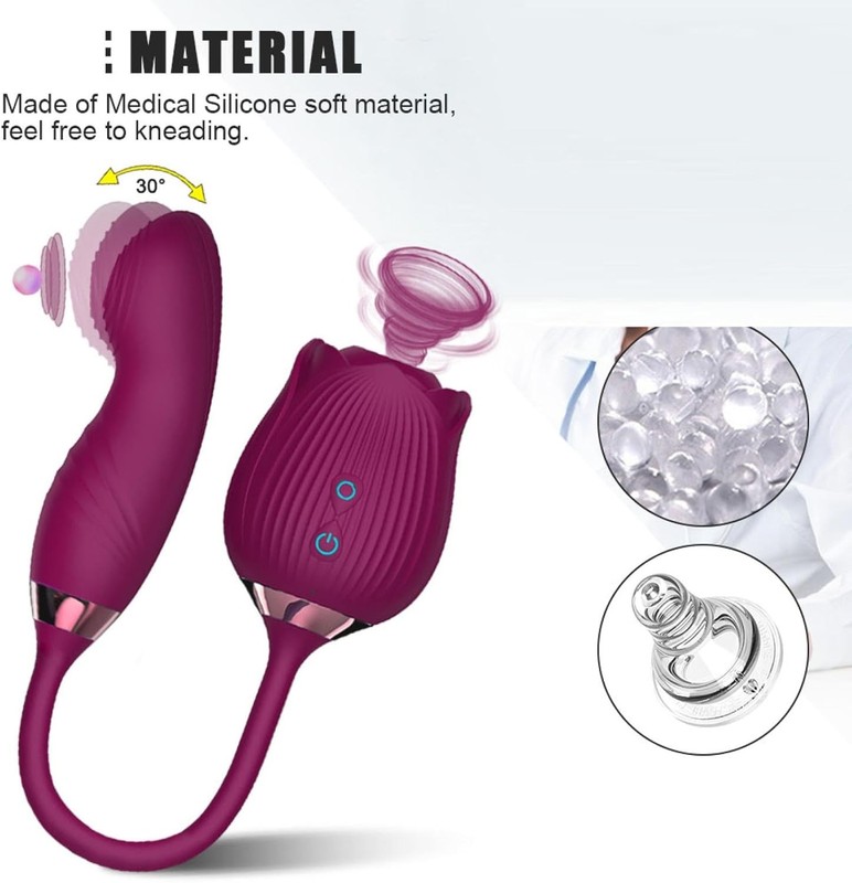 10-speed Rose Vibrator G-spot Dildo Clitoral Sucking For Women Sex Toys Silicone gallery
