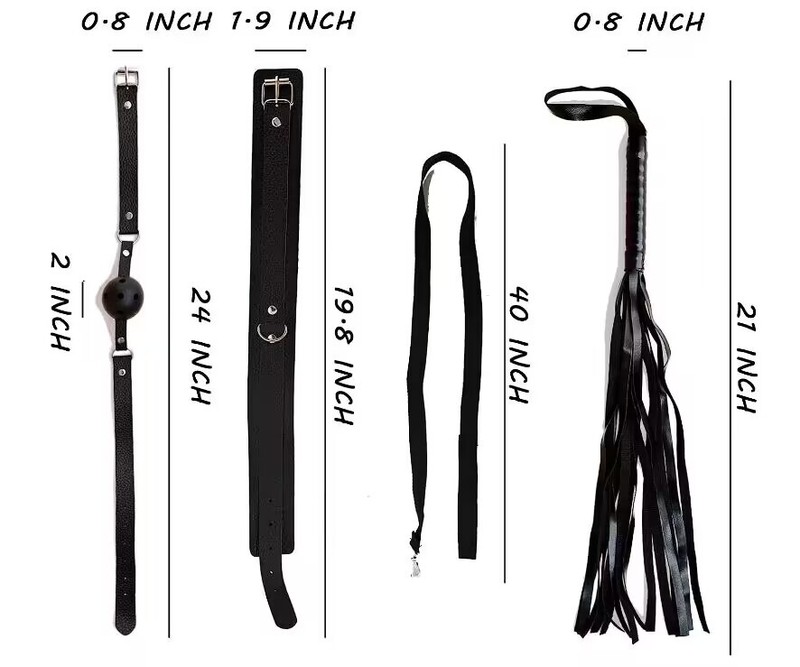 8PCS BDSM Restrain Bondage Set Restraint Leather Sex Toys Kit for Adult Couples gallery