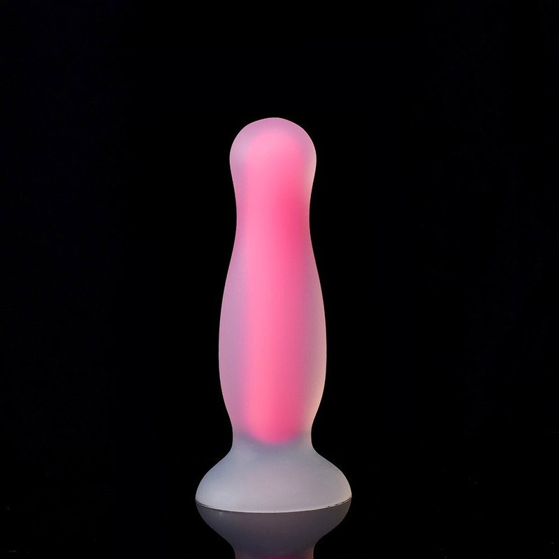 5" Glow-in-the-Dark Silicone Anal Butt Plug Dildo with Suction Cup Anal Sex Toys gallery