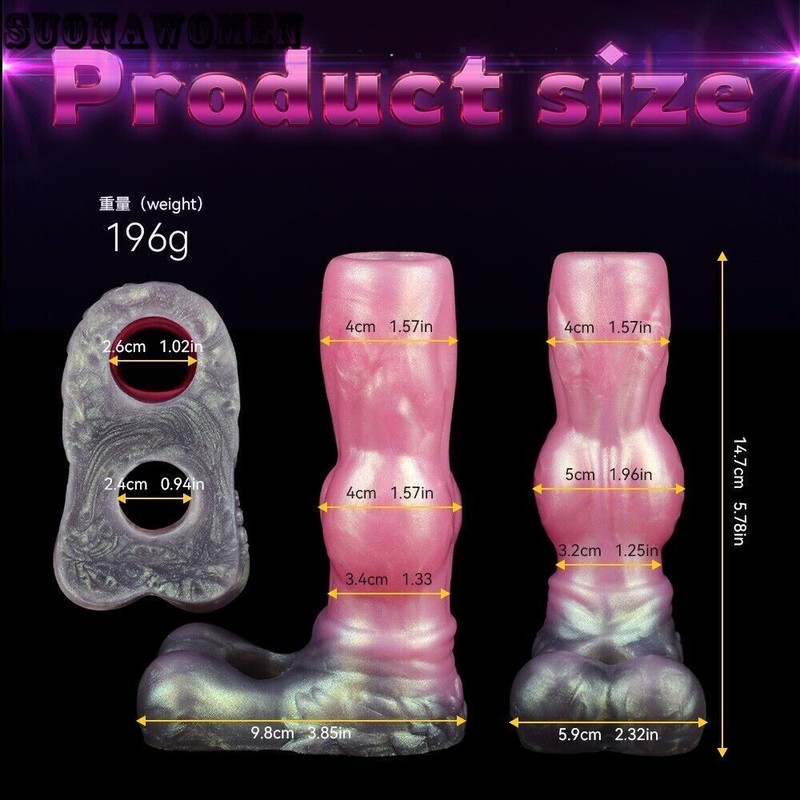 Penis Sheath Monster Dildo Penis Sleeve Big Knot Stimulator Sex Toys for Men gallery