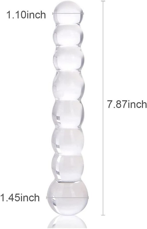 Glass Dildo, Crystal G Spot Stimulation Pleasure Wand Penis Anal Sex Toys for Co gallery