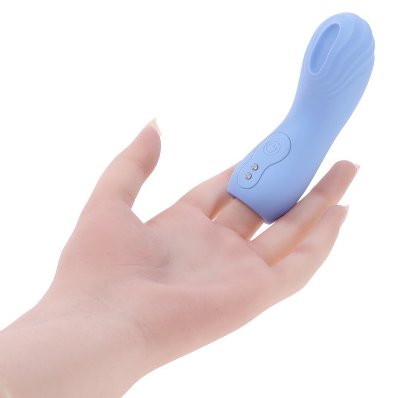 Evolved Selopa Good Point Vibe Silicone Finger Vibrator Blue