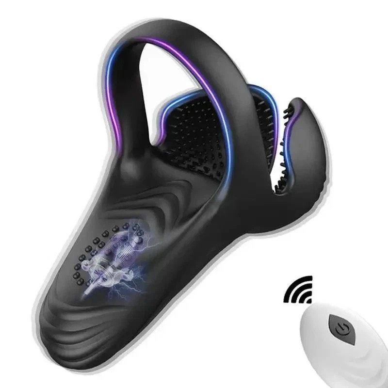 Wireless Vibrating Cock Ring Remote Control Delay Ring Couples Adult Toy Men