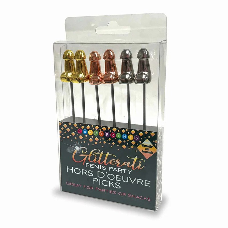 Glitterati Hor D` Oeuvre`s Picks (6 per Set) – Assorted Colors
