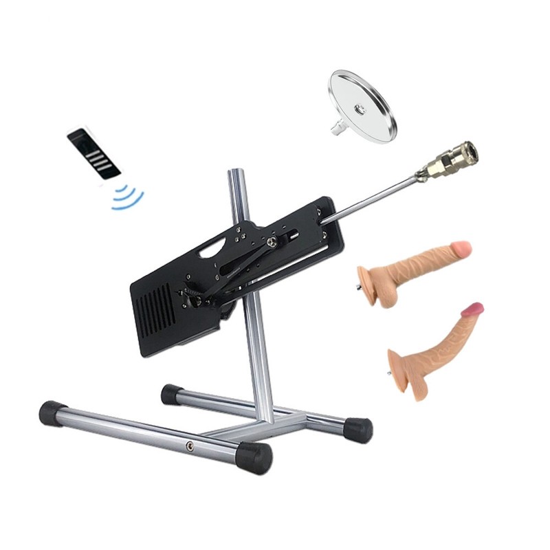 Premium Sex Machine Wireless Remote Control 2 Dildos Extension Tub Suction Cup