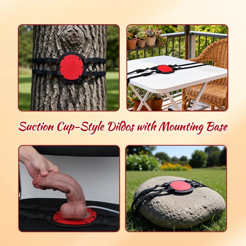 Suction Cup Dildo Mount Adjustable Sex Saddle Sex Toys Holder for Hands-Free US gallery