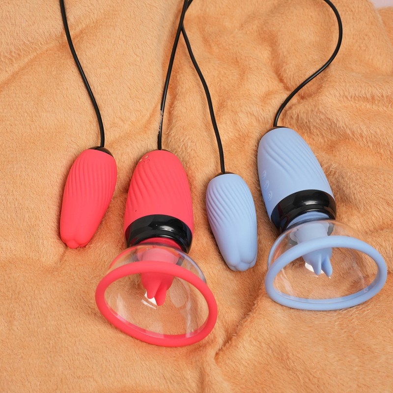 Vacuum Breast Enhancer Sucker Enlargement Pump Suction Licking Nipple Massager gallery