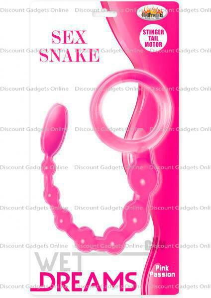 Wet Dreams Sex Snake Pink Beads Anal Butt Plug Toy