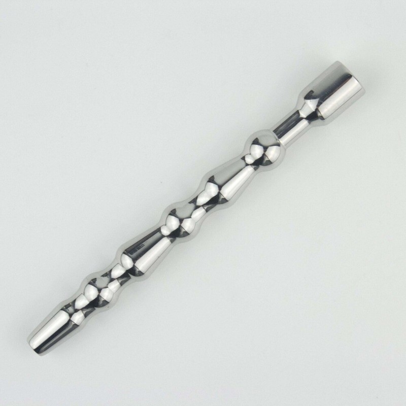 Stainless Steel Dilator Sounding Metal Urethral Stretching Penis Hollow Plug NEW