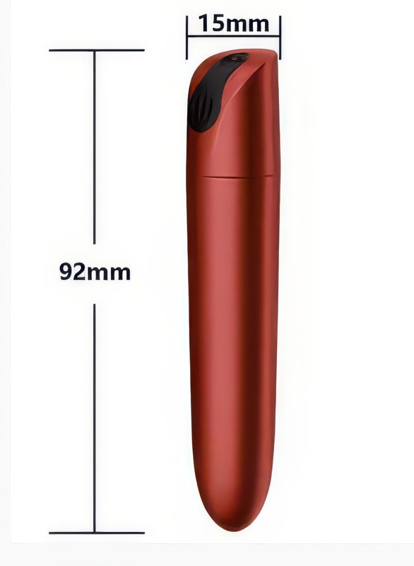 Sleek Bullet Vibrator, One Button, 10 modes, USB Mag Charging, 92mm gallery