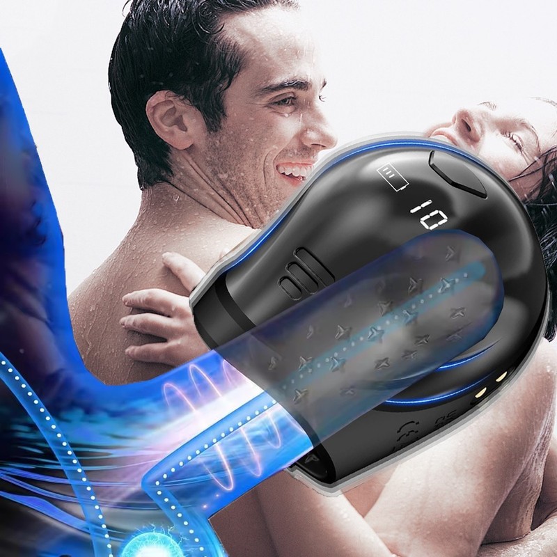 Penis Cock Head Massager Male Masturbator Glans Trainer Vibrator Sex Toy for Men