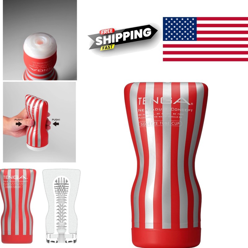 Soft Case Male Masturbator Vacuum Cup Red 2.7 x 6.1 Inches for Maximum Sensation
