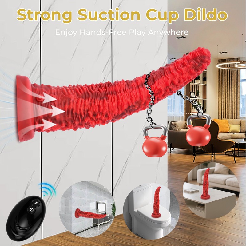 Wireless Remote Tentacle Monster Dildo with Thrusting Tongue Vibrator for G-Spot gallery