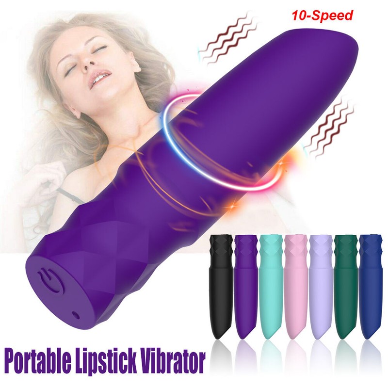 Vibrator Mini Bullet G-Spot 10 Vibrating Dildo Clit Massager Adult Women Sex Toy
