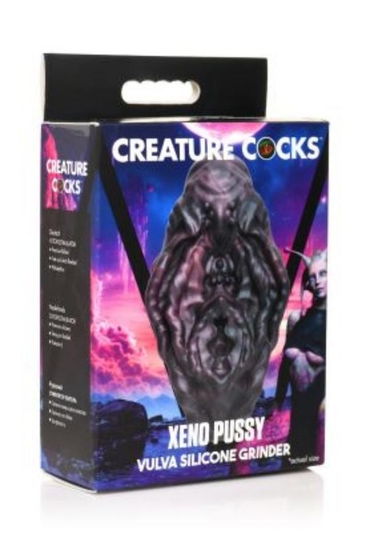 XR Brands Creature Cocks Xeno Pussy Vulva Silicone Grinder, New gallery