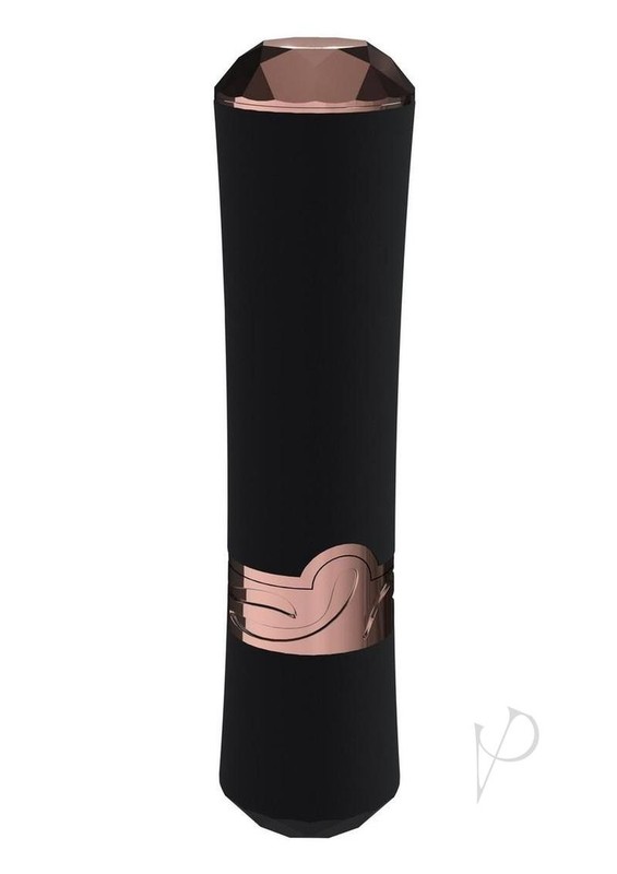 Loveline Dahlia 10 Function Silicone Lipstick Vibrator - Black/Red gallery