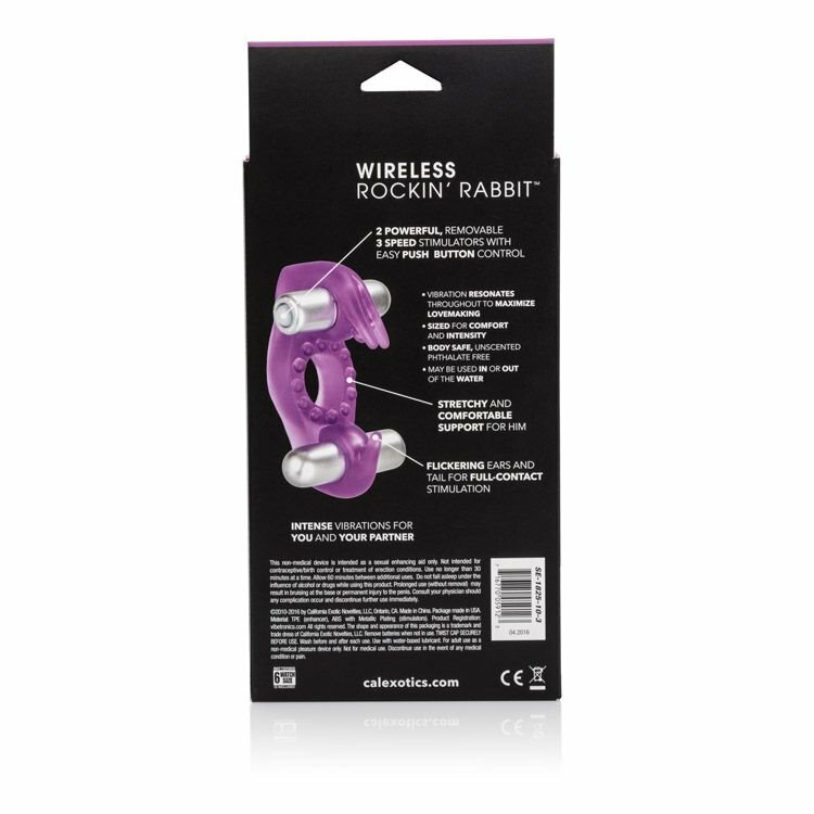 Rockin' Rabbit Dual Vibe Bullet Couple Orgasm Vibrating Penis Cock Ring Sex Toy gallery