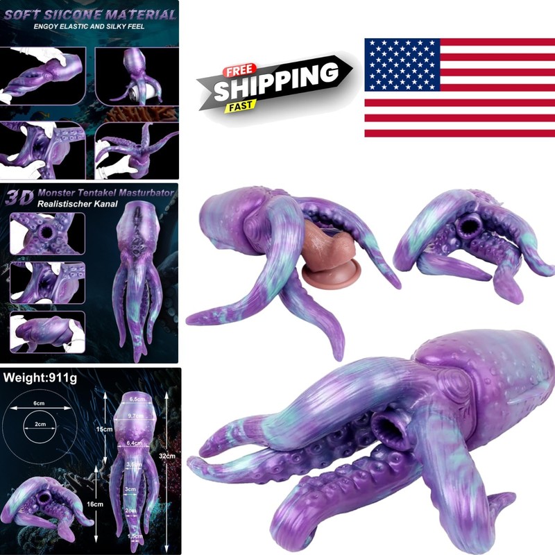 Ergonomic Octopus Masturbator with Tentacles for Comfortable Use and Stimulation