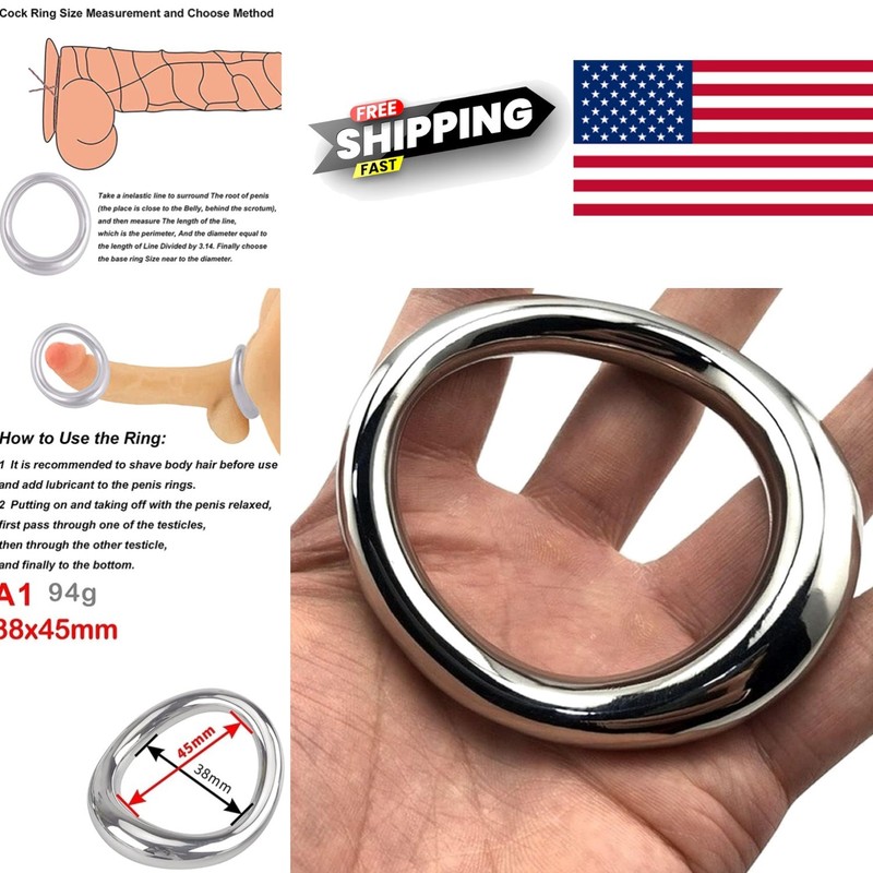 Waterproof Metal Cock Ring with Unique Welded Design for Enhanced Durability