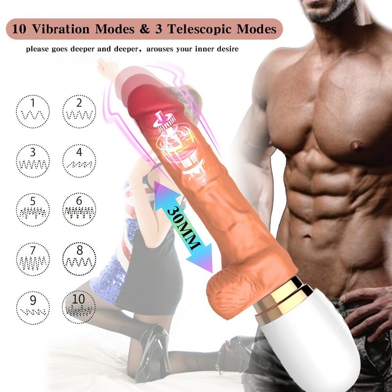 Automatic Thrusting Dildo Sex Machine for Women Hands-Free Sex Toys Heating US gallery