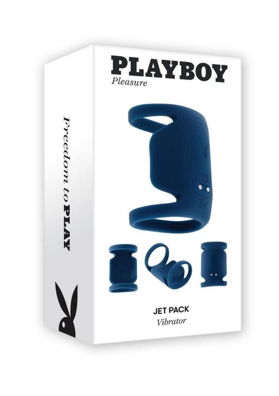 Playboy Jet Pack Rechargeable Silicone Double Ring Penis Vibrator gallery