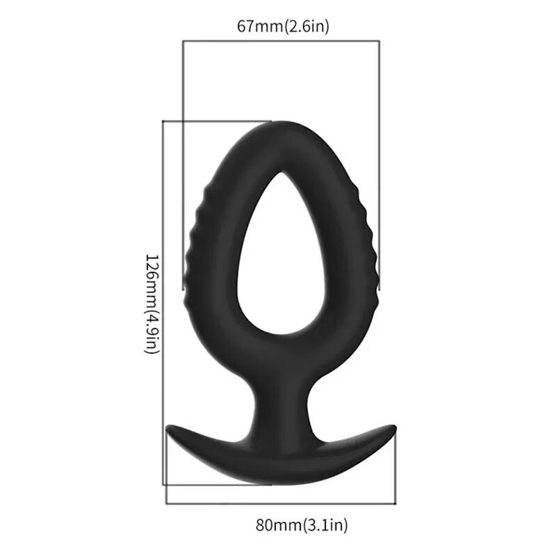 Hollow Anal-Butt-Plug Prostate Massage Dildo Tunnel Probe Unisex Sex Toy Dilator gallery