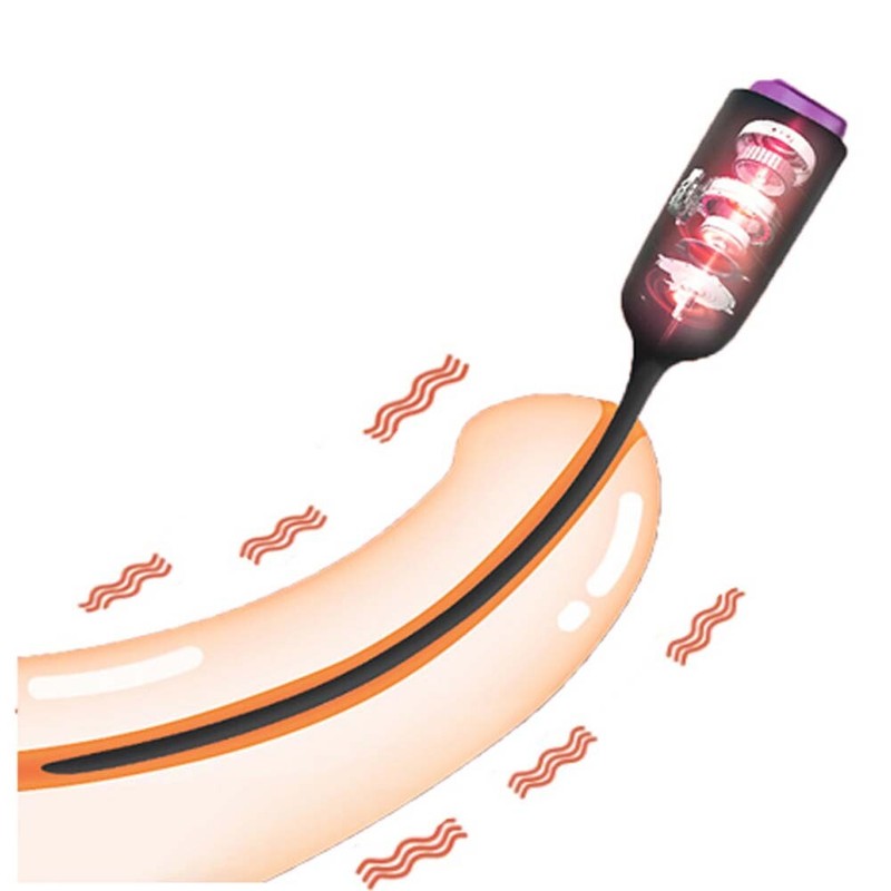 Urethral Stretching Penis Plug Vibrator Sounds Male Sex Toys Stimulator Dilator