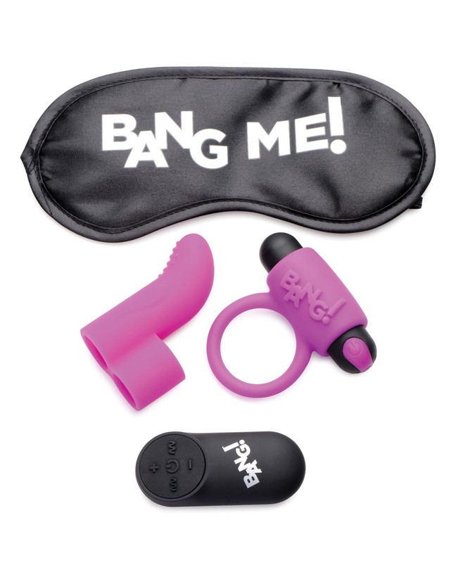 XR Brands Bang! Couples Kit with Remote Control Bullet, Purple gallery