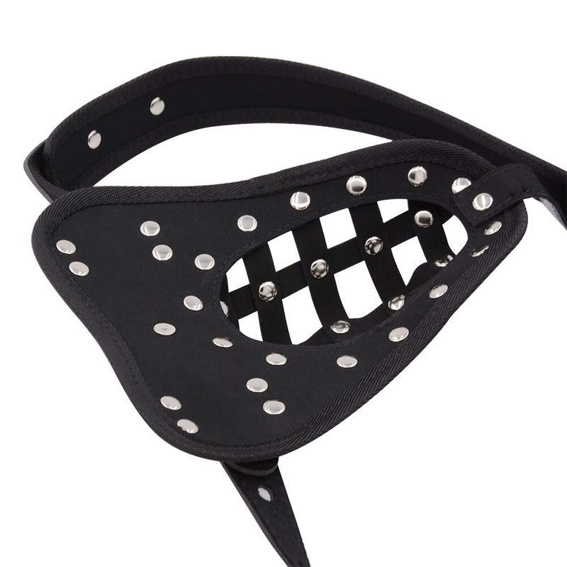 Men's Chastity Restraints Panties Male Penis Cock Cage Leather Lock Belt Sex Toy gallery