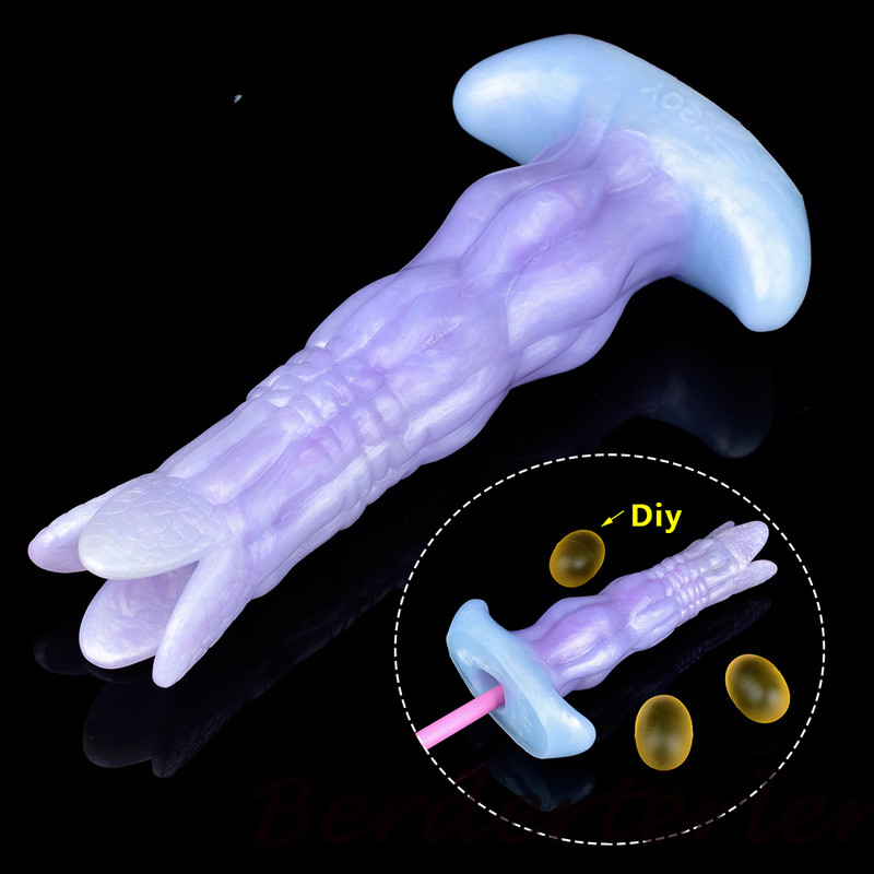 Silicone Manual Ovipositor Toy Lay Diy Gelatin Egg Dildo Anal Sex Toy For Couple