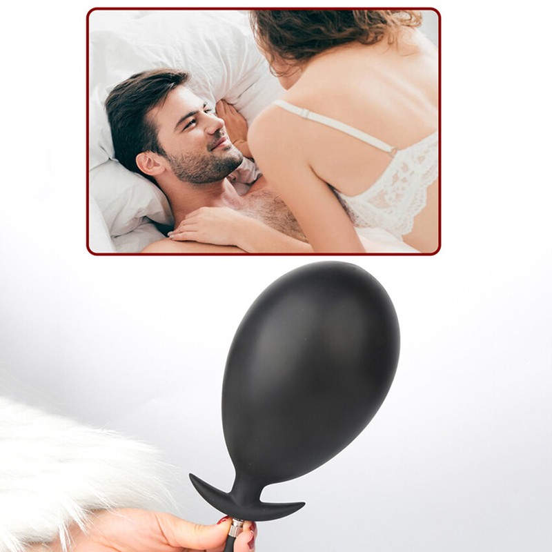 Extra Large Inflatable Anal Butt Plug G-Spot Dildo Dilator Trainer Pump Sex Toy gallery
