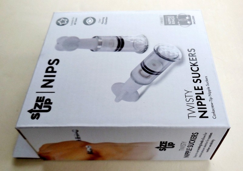 Size Up Twisty Nipple Suckers - Model SU100 - Includes Two Nipple Rings gallery