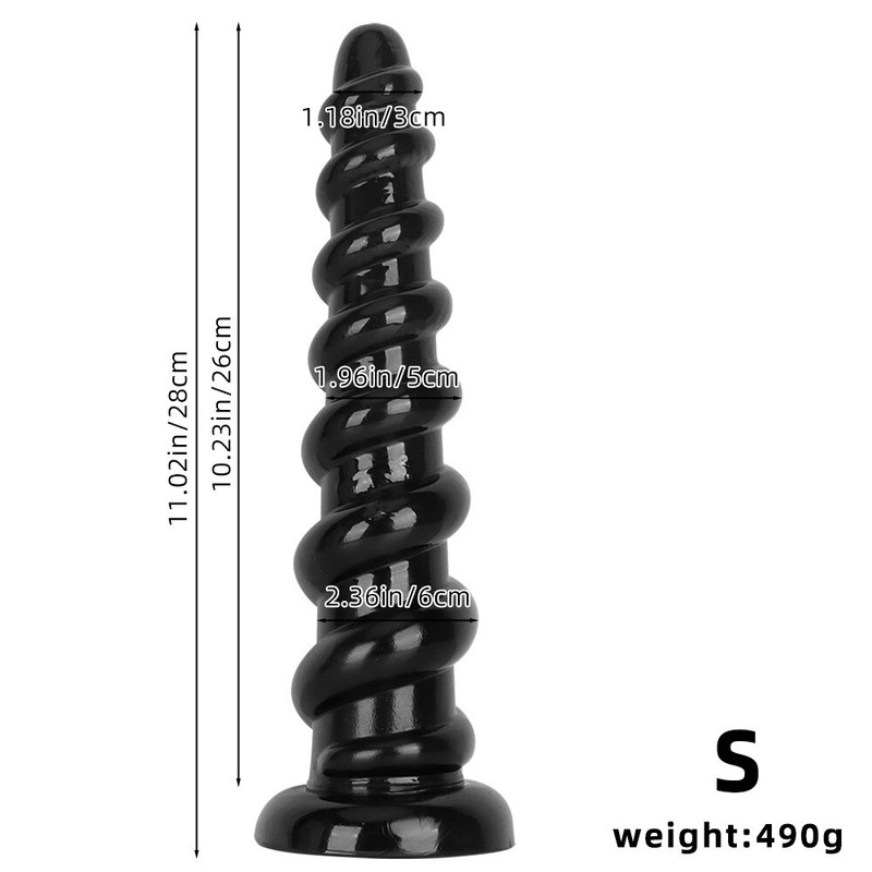 Dildo for Men Gay Butt Anal Plug Black 2 Shape Penis Suction Cup Women Sex Toys