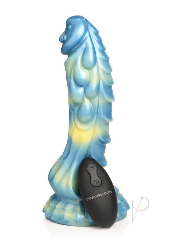Creature Cocks Sea Stallion Silicone Rechargeable Dildo with Remote Control - Bl gallery
