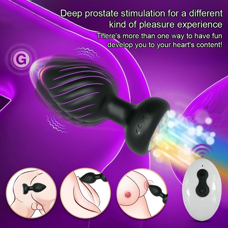 Anal Butt Plug Vibrator G-spot Male Prostate Massager Sex Toys for Women Men gallery