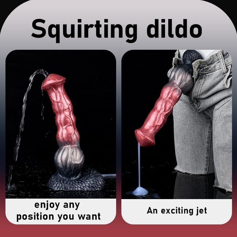 Monster Fantasy Squirting Dildo Huge Knot Unisex Adult Sex Toy for Women & Men gallery