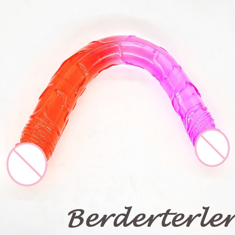 Double Ended Realistic Dildo Flexible Dildos Long Dong for Double Anal Sex Toys gallery