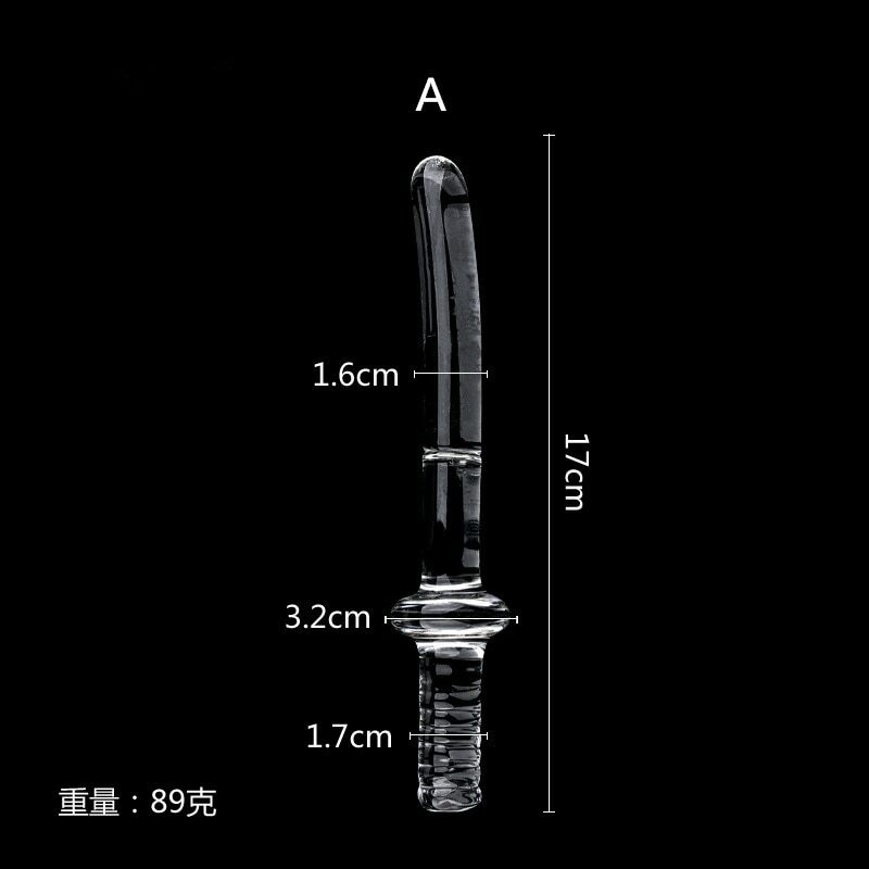Diameter 16/20/25/30mm Big Crystal Handle Glass Dildo Realistic Artifical Dildo