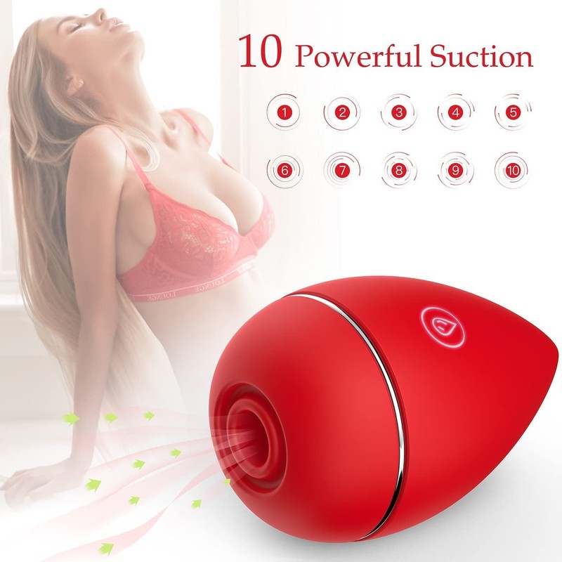 Clitoral Suction Vibrator G-Spot Stimulator 10 Modes Dual Stimulation for Women