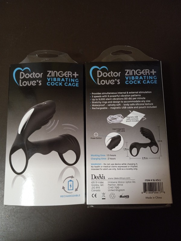 Doctor Love's Zinger Plus Rechargeable Vibrating Cock Cage